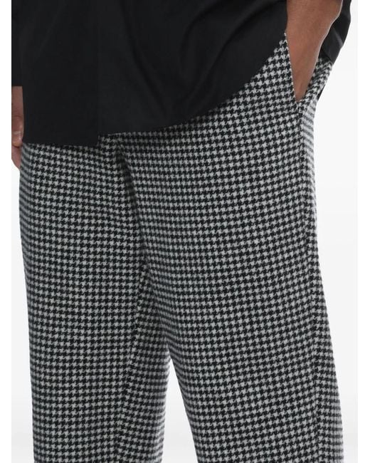 Comme des Garçons Gray Houndstooth Trousers