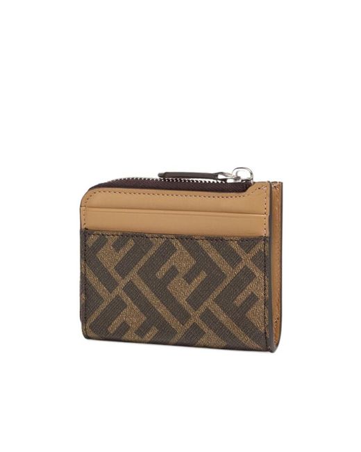 Fendi Multicolor Monogram-Print Leather Wallet for men