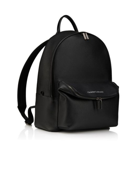 Christian Louboutin Black Nostalgic Leather Backpack for men