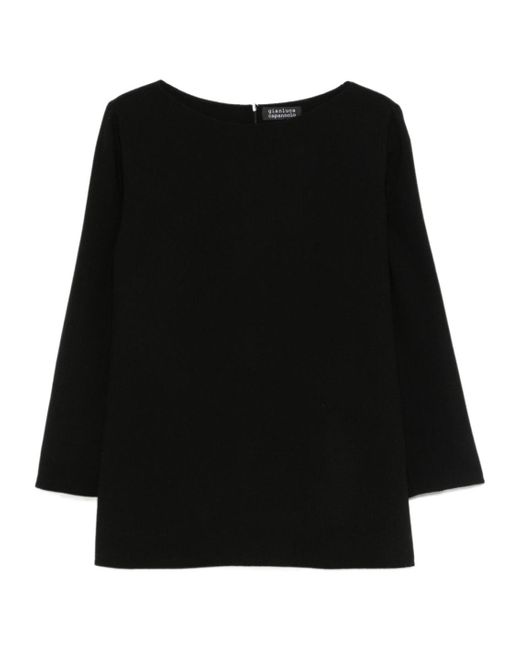 Gianluca Capannolo Black Vanessa Tunic Top