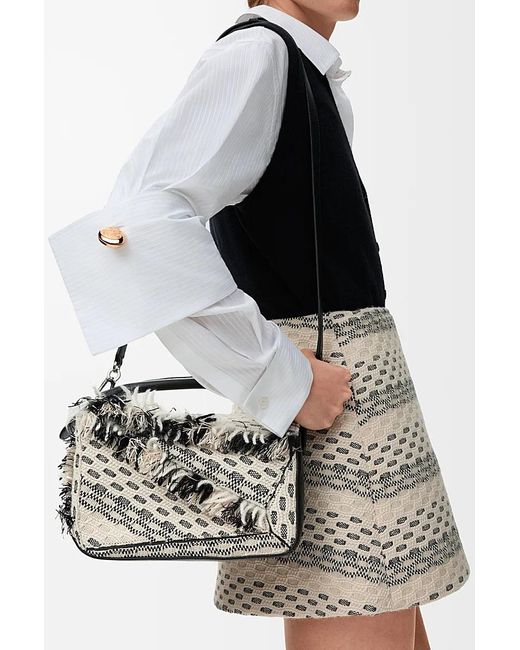 Loewe White Small Puzzle Handbag