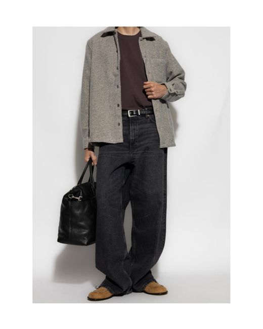 Samsøe & Samsøe Gray Samsøe Samsøe Sadamon Jj Overshirt for men