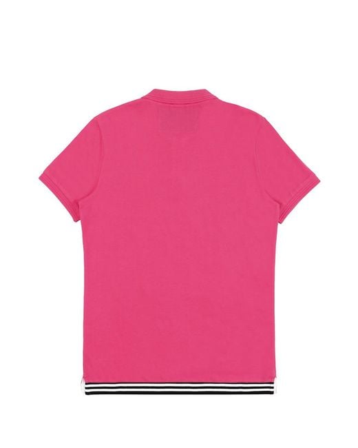 Iceberg Pink Logo Polo Shirt for men