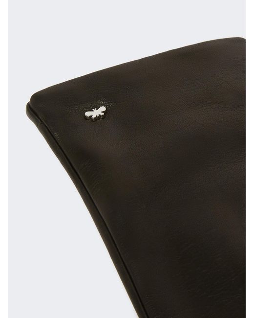 Weekend by Maxmara Black Logo Plaque Short Gloves