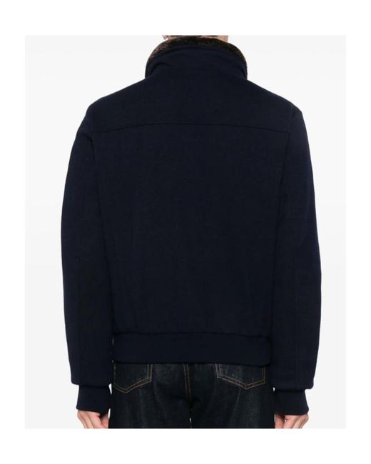 Moorer Black Long Sleeve Down Jacket for men