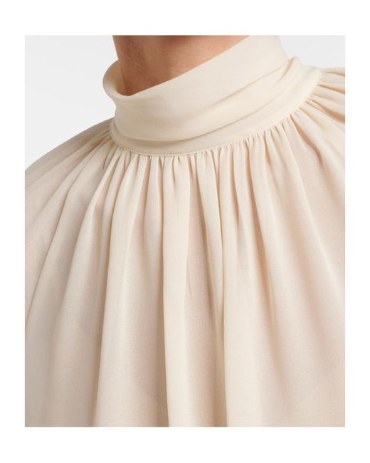 Vince White Chiffon Blouse