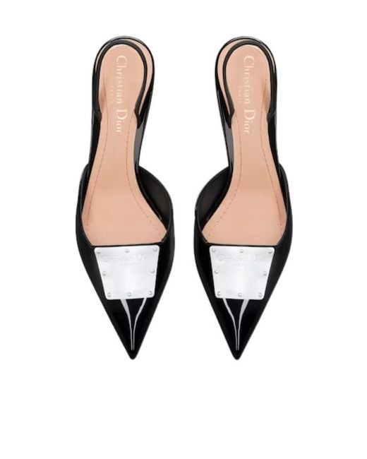 Dior White La Parisienne Slingback Pump
