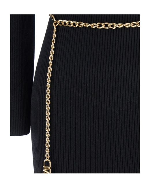 Michael Kors Black Michael Beltd Mini Dress
