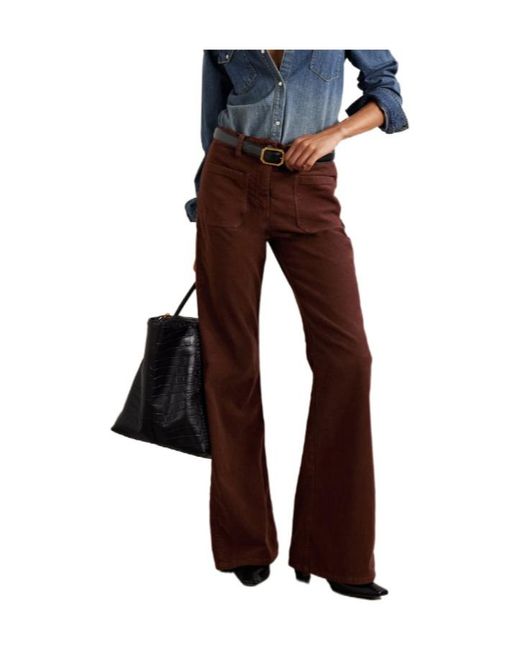 Nili Lotan Purple Florence Flared Pants