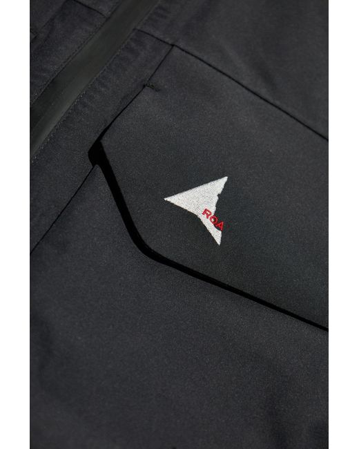 Roa Blue Zip Pocket Hooded Jacket for men