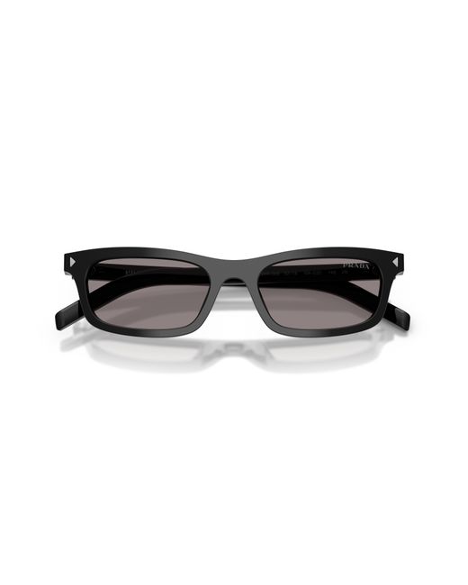 Prada White Eyewear Rectangle Frame Sunglasses