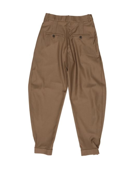 Rohe Brown Casual Trousers With Belt Loops
