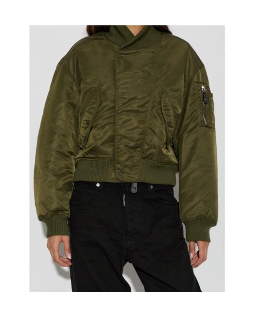 DSquared² Green Aviator Wash 80's Kiodo Bomber