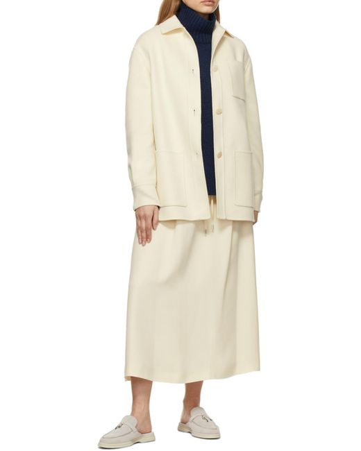 Loro Piana Natural Logo Shirt Jacket