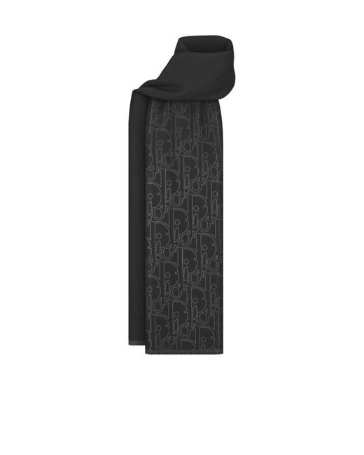 Dior Black Gradient Gravity Scarf for men