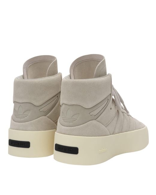 Adidas Natural Light Suede High-Top Sneakers for men