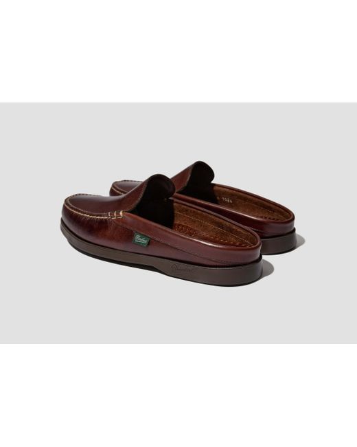 Paraboot Brown Round-Toe Mules for men