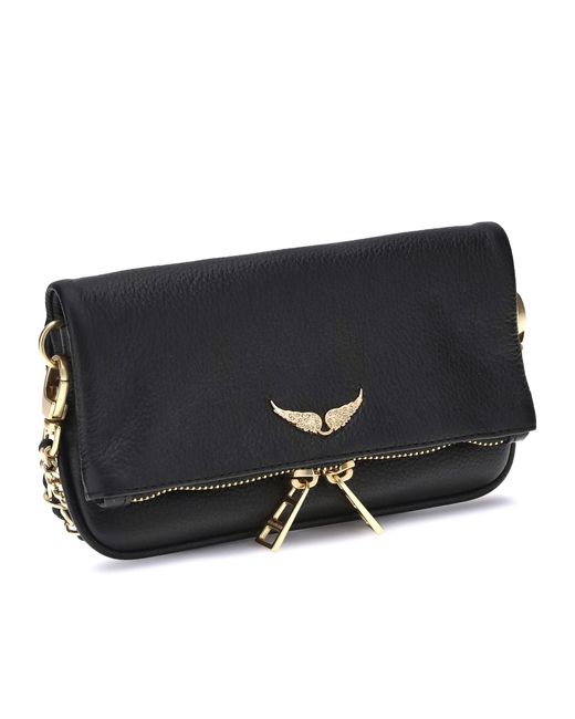 Zadig & Voltaire Black Rock Nano Clutch Bag