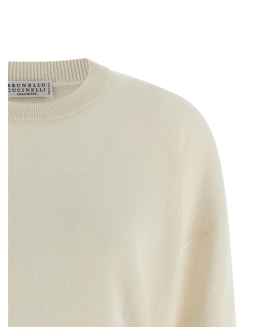 Brunello Cucinelli White Knit Cuffs