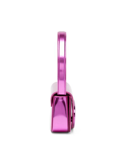 DIESEL Pink 1Dr-Iconic Mirrored Shoulder Bag