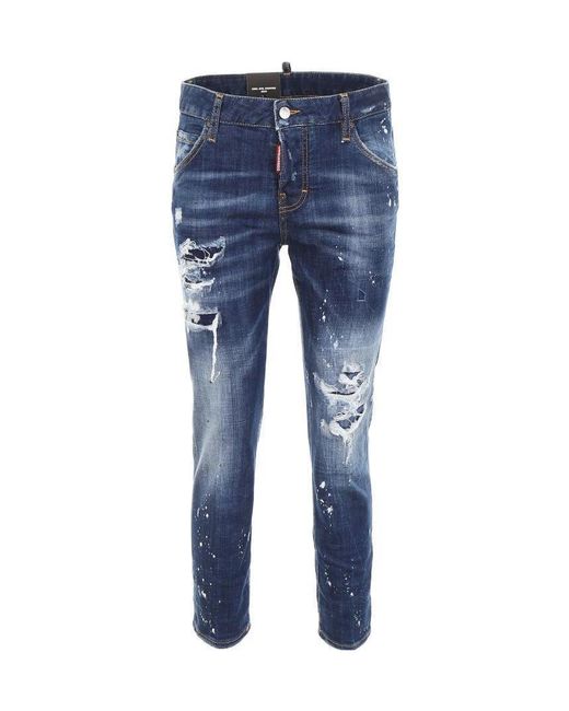 DSquared² Blue Imitation Nine-Cent Cotton Jeans