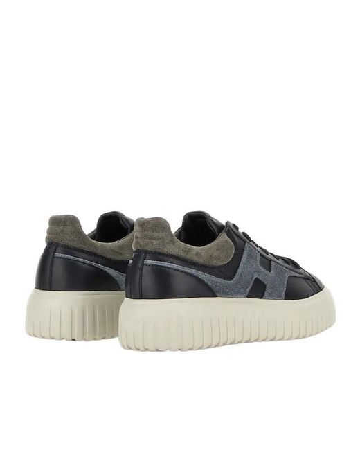 Hogan Blue Sneakers H-Stripes for men