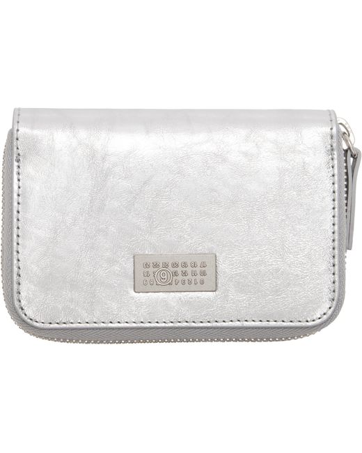 MM6 by Maison Margiela White Zip-Around Wallet for men