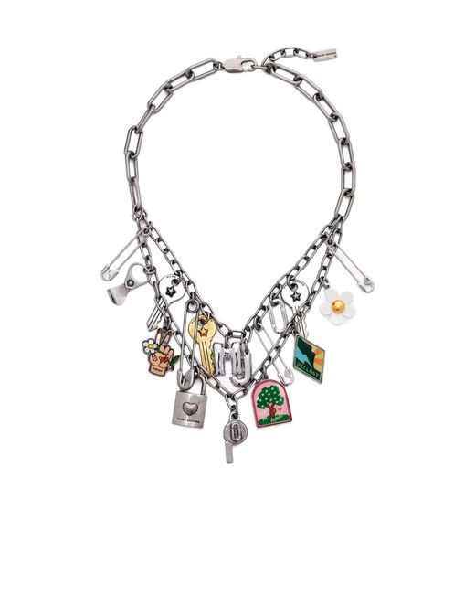 Marc Jacobs White The Pop Americana Charm Necklace