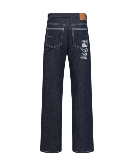 Dior Blue Belt-Loop Jeans for men