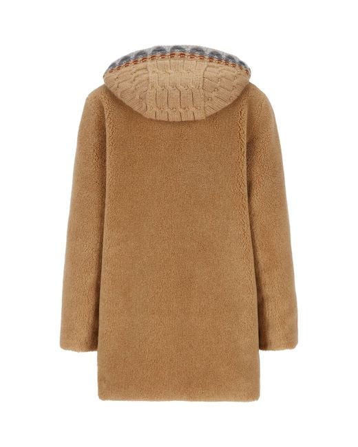 Loro Piana Natural Long-Sleeved Hooded Coat