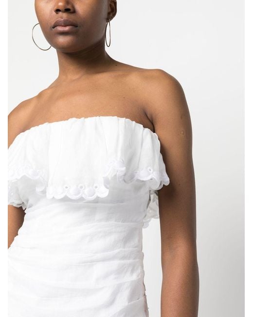 Isabel Marant White Orma Sleeveless Top