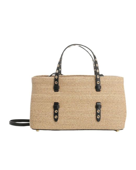 Alaïa Natural Alaïa Mina 25 Top Handle Tote Bag