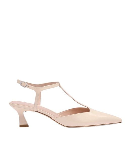 Stuart Weitzman Pink Vinnie T-Strap Pump