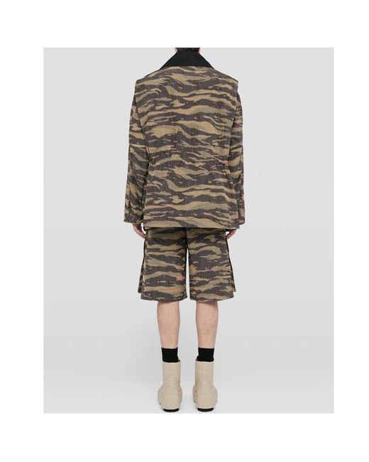 Jil Sander Brown Printed Jacket for men