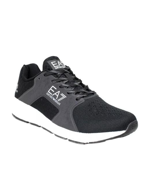EA7 Black Logo Details Casual Sports Shoes for men