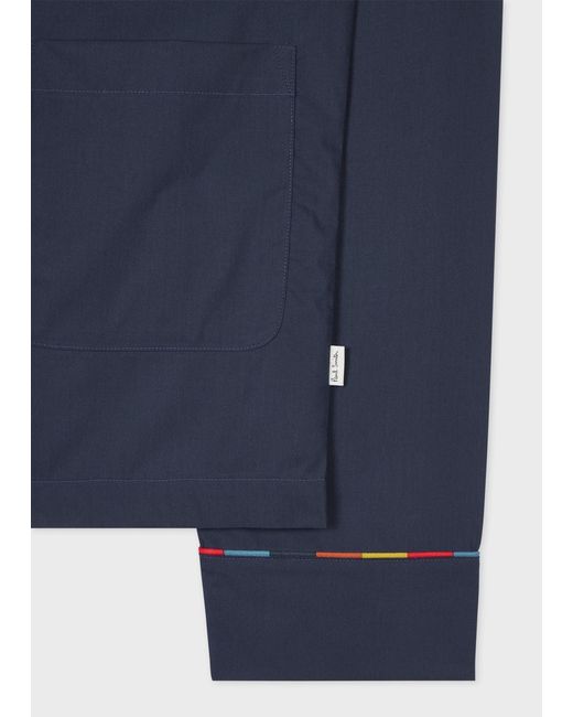 Paul Smith Blue Striped Trim Pyjamas for men