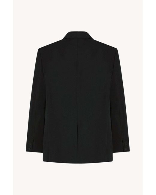 The Row Black Caelum Three-Button Patch-Pocket Jacket for men