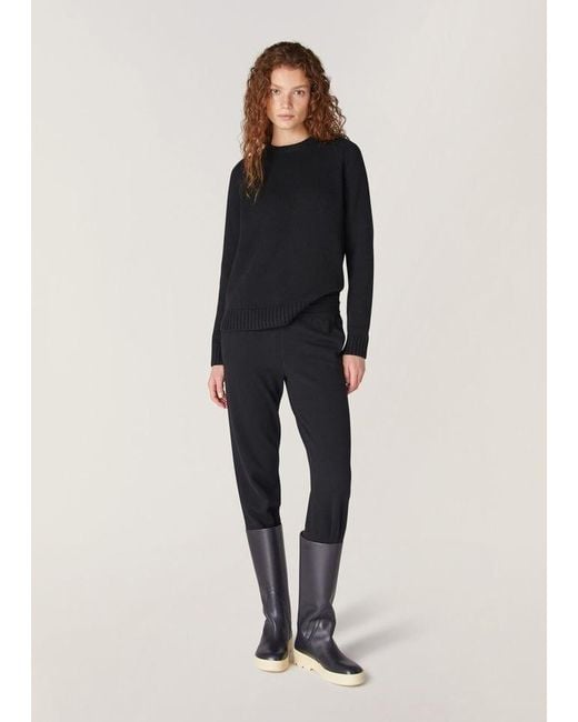 Loro Piana Black Parksville Crewneck Jumper