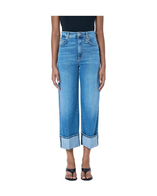 Sportmax Blue Belt Loop Jeans
