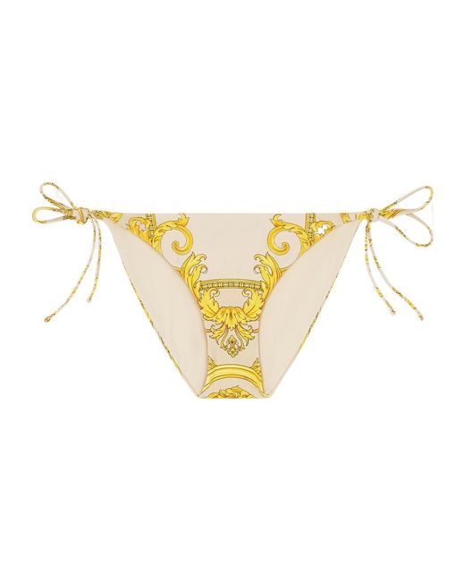 Versace Metallic La Coupe Des Dieux Tie Fastened Bikini Bottoms