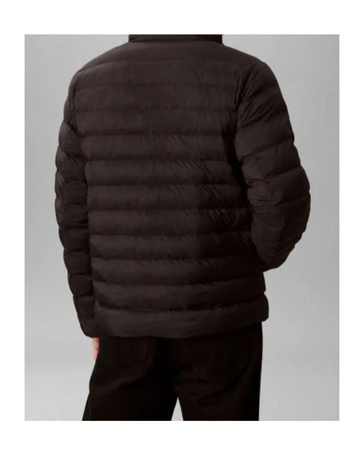 Calvin Klein Black Padded Zip-Up Jacket for men