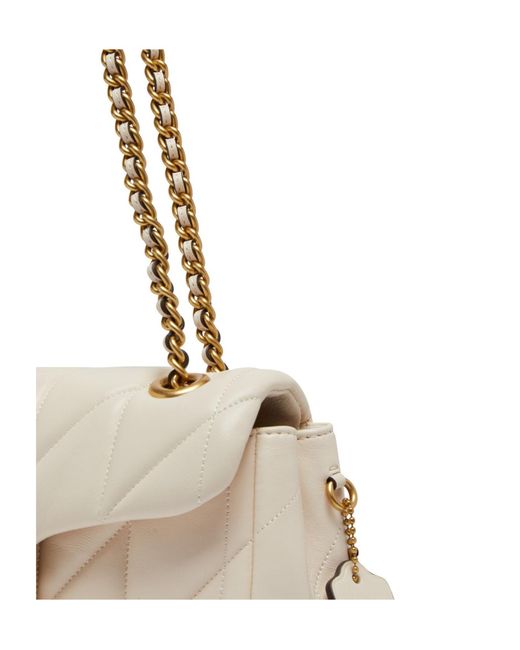 COACH Natural Quilted Tabby 20 Shoulder Bag