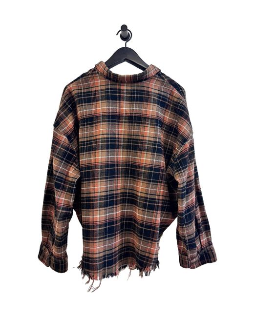 R13 Black Plaid Shirt