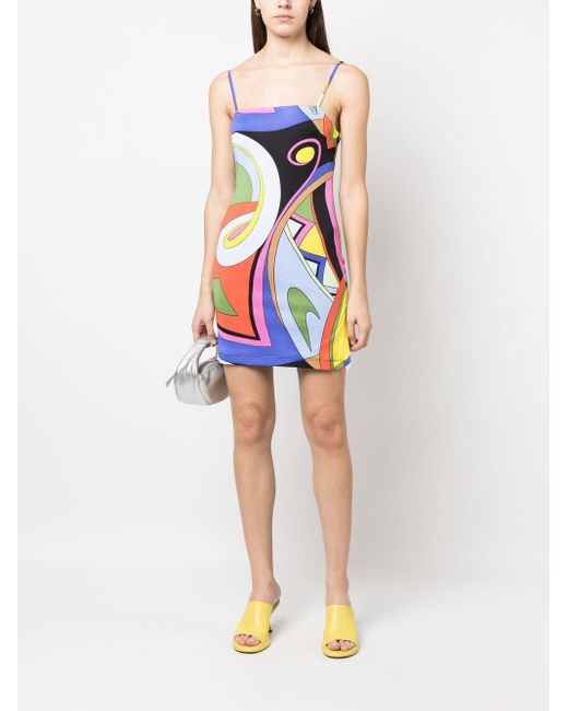 Moschino White Graphic-Print Short Dress