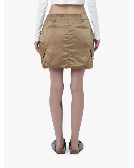 J.W. Anderson Brown Jw Anderson Padded Cargo Mini Skirt