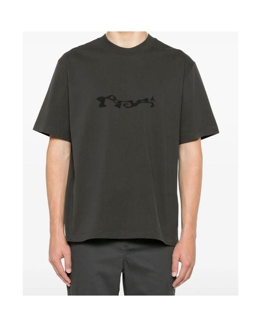 Roa Green Service Graphic Printed Crewneck T-Shirt for men