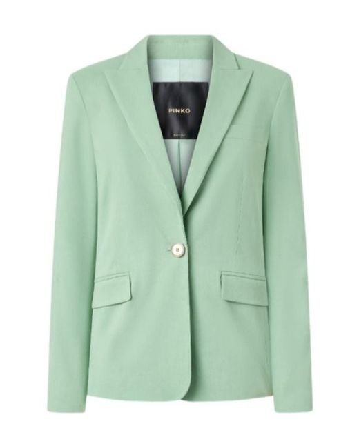 Pinko Green Button Blazer