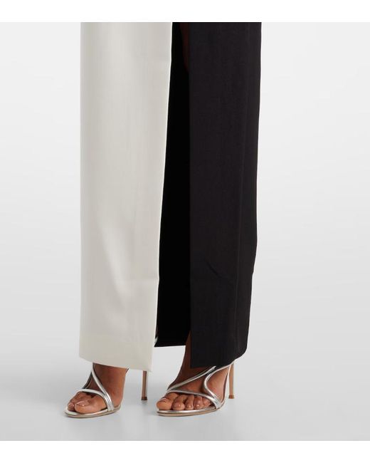 Roland Mouret White Strapless Crêpe Gown