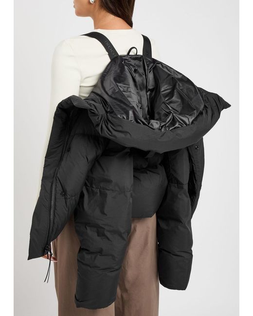 Canada Goose Black Chilliwack Quilted Hooded Nylon Jacket