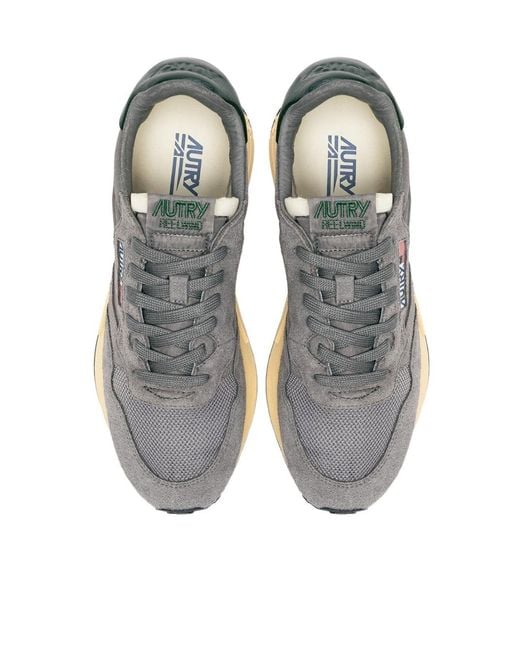 Autry Blue Reelwind Lace-Up Sneakers for men